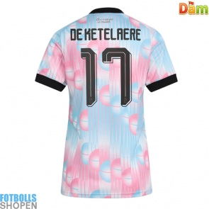 Billiga Belgien Charles De Ketelaere #17 Bortatröja Dam VM 2026 Kortärmad